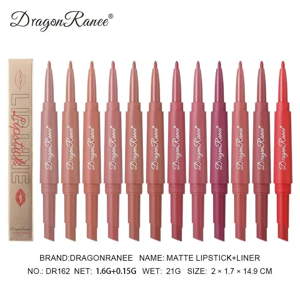 Dragon Ranee 2-in-1 Matte Lip Liner & Lipstick | Long Lasting Lip Liner Lipstick HIP