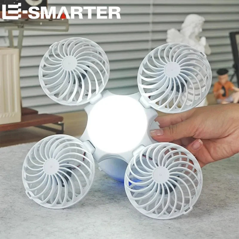 Solar LED Camping Fan Light – Rechargeable Outdoor Bubble Lantern Solar Camping Lantern HIP