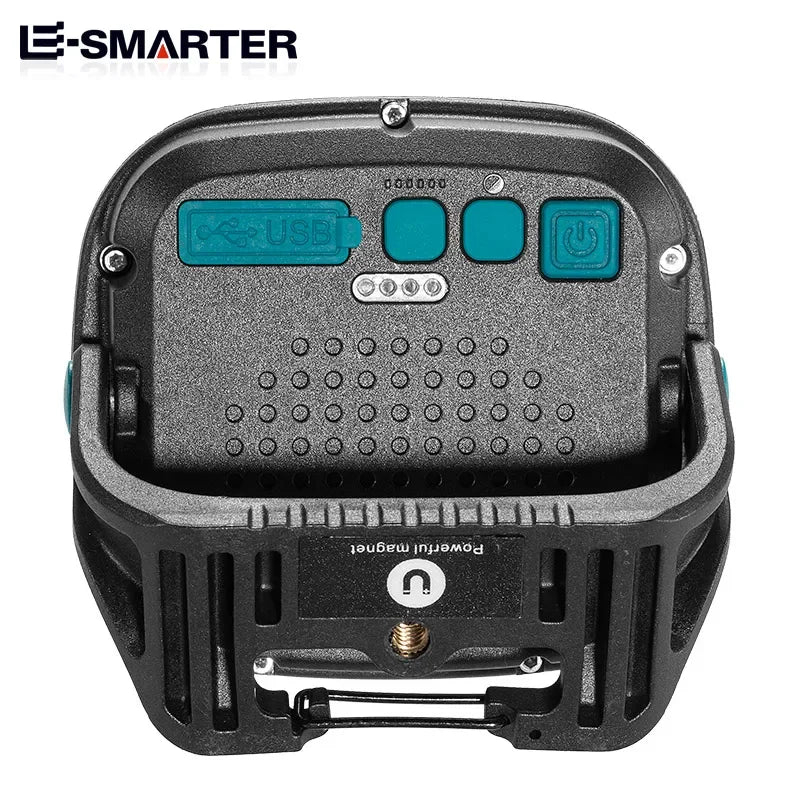 ESMARTER 1000-Lumen Magnetic LED Flashlight with Power Bank Rechargeable LED Flashlight HIP