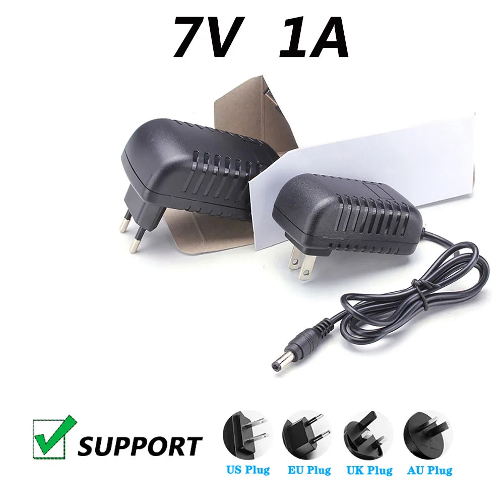 7V 1A DC Power Adapter – L-Type 3.5×1.35mm Connector DC Power Adapter HIP EU