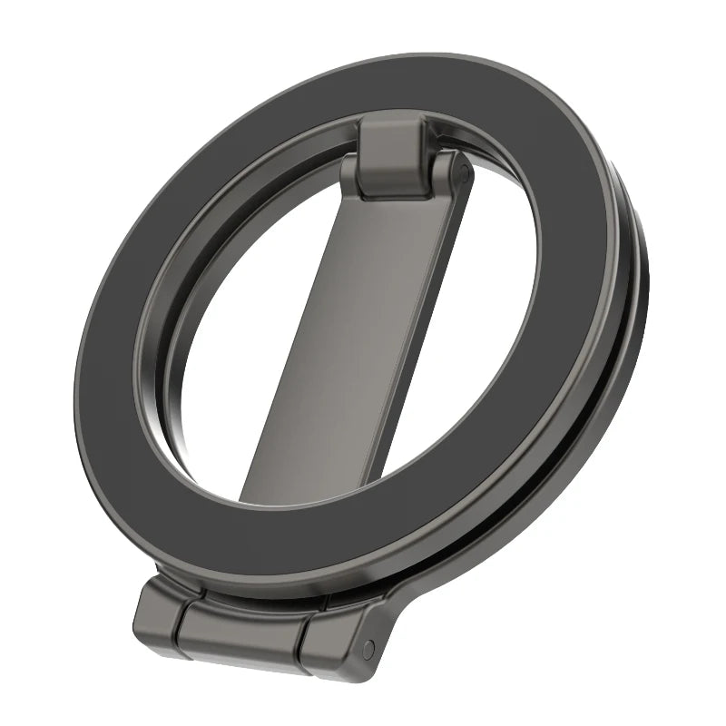 MagSafe iPhone 16 Magnetic Ring Stand & Foldable Grip Bracket Phone Ring Stand HIP Black
