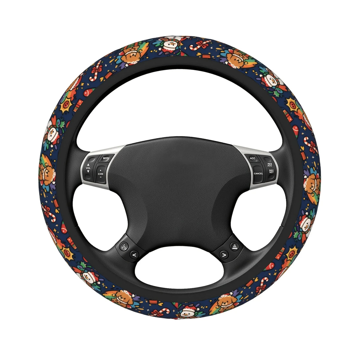 Christmas Steering Wheel Cover – 15 Inch Polyester | HIP Steering Wheel Cover HIP
