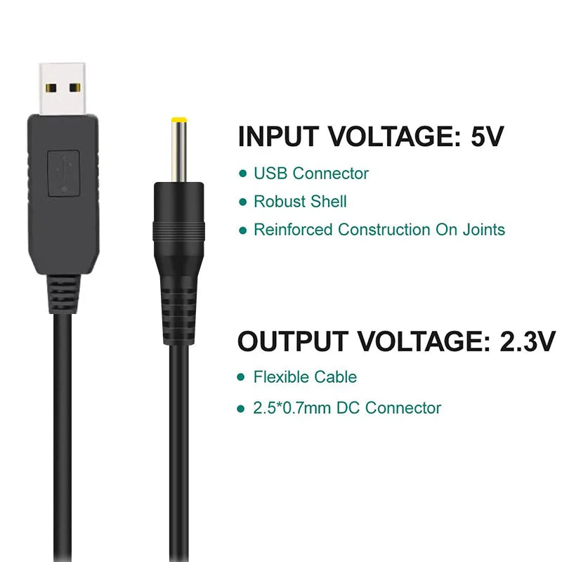 USB Charging Cable for Braun Beard Trimmer – 5V to 2.3V Trimmer Charging Cable HIP