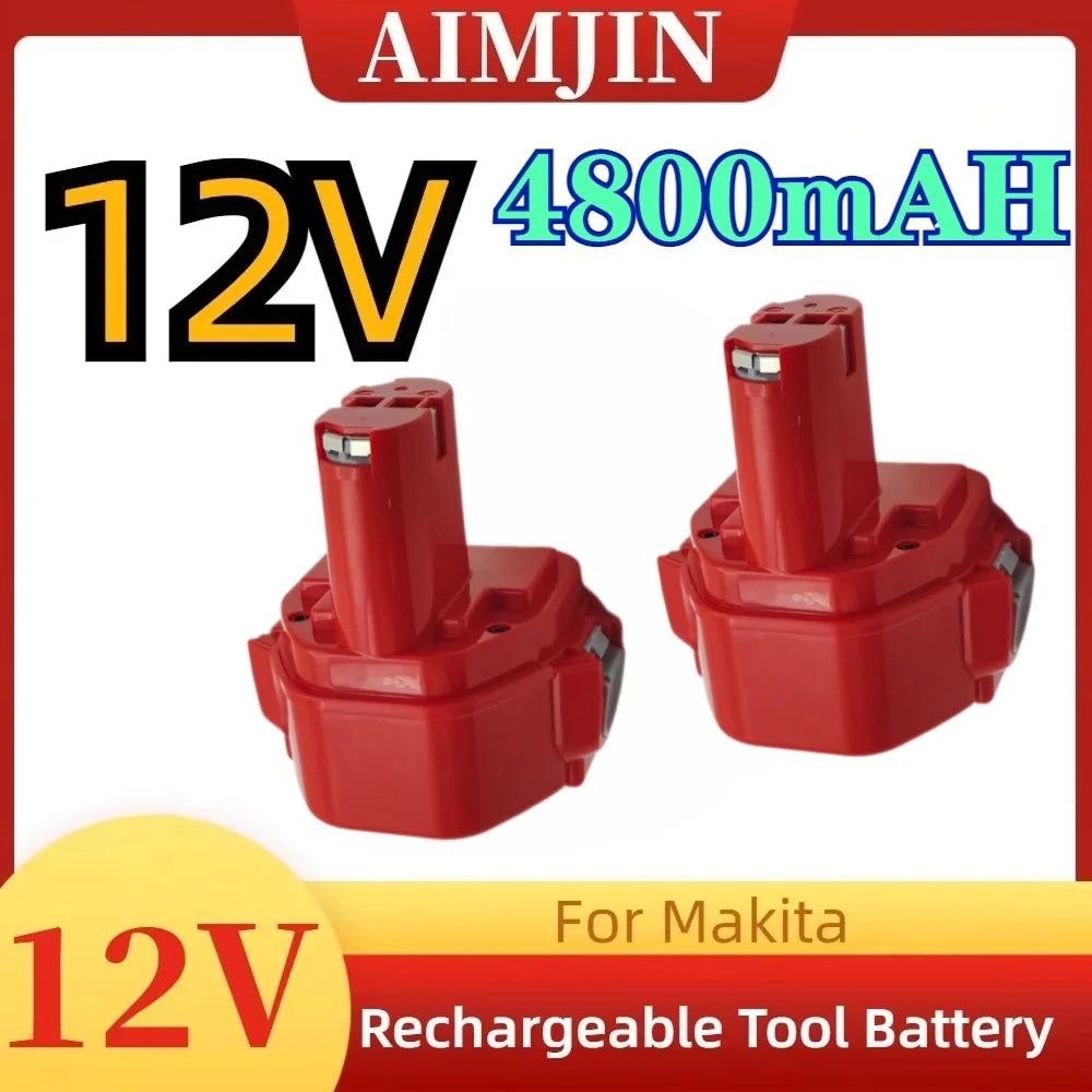 Makita 12V 4800mAh Ni-MH Replacement Power Tool Battery Pack Power Tool Battery HIP