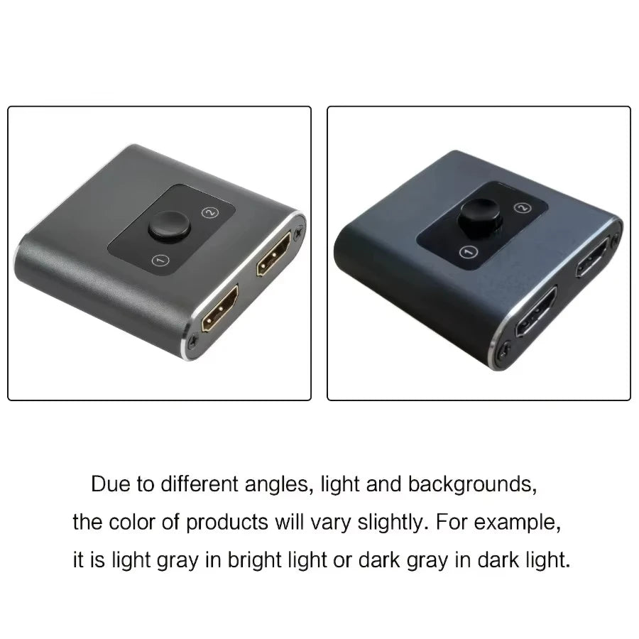 4K HDMI Bidirectional Switch 2 In 1 Out / 1 In 2 Out HDMI Switcher HIP
