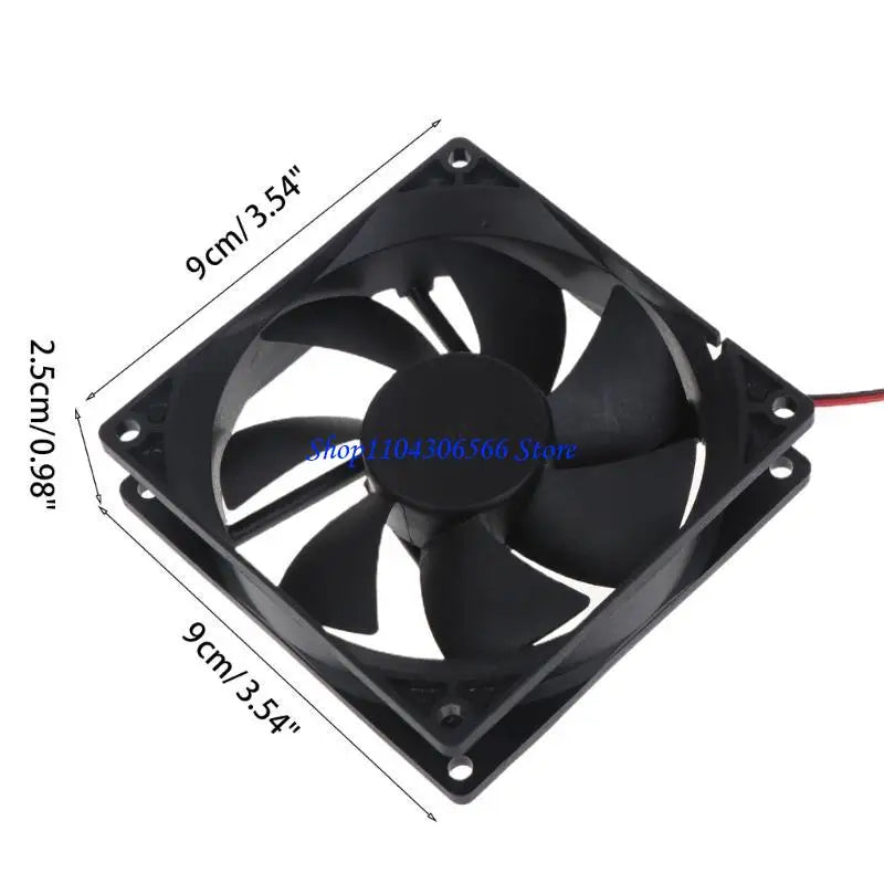 90mm Brushless CPU Cooling Fan 9025 Dual Ball Bearing XH2.54 2Pin CPU Cooling Fan HIP