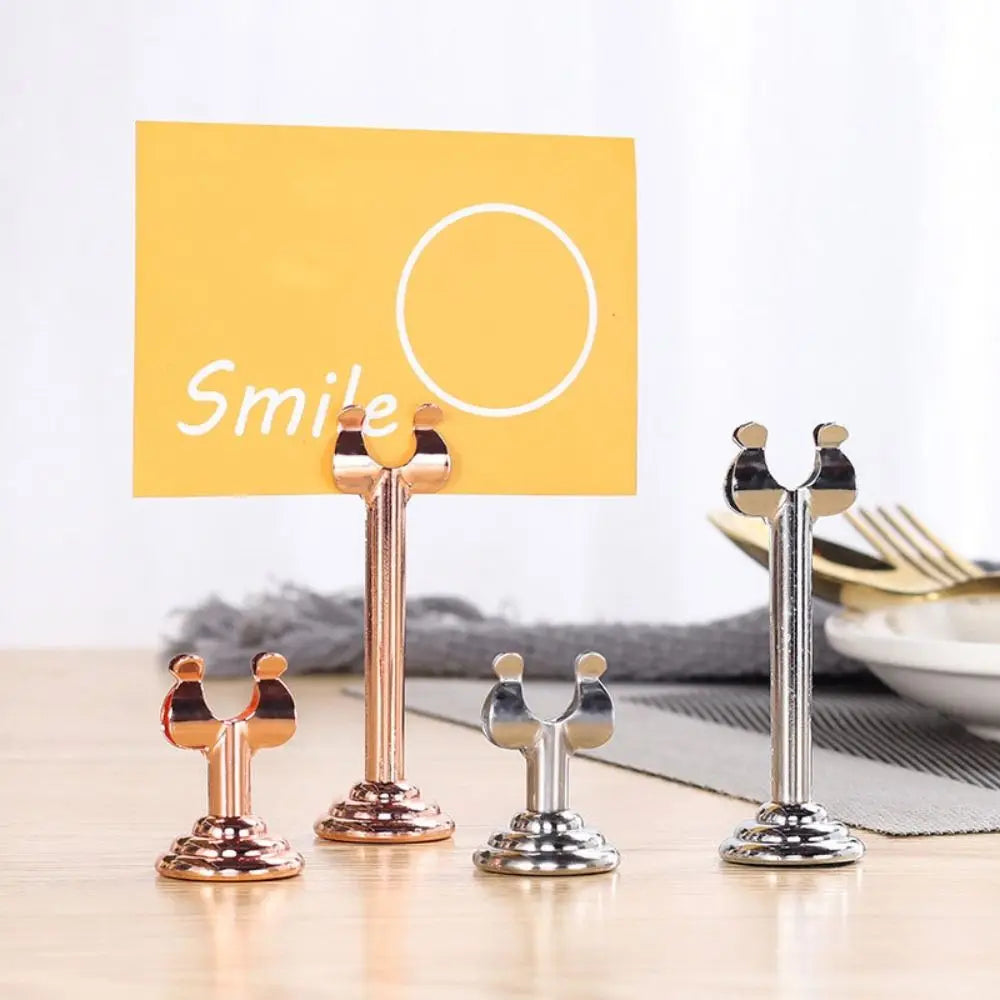 Stainless Steel U-Shape Name Card & Price Tag Display Stand Card Display Stand HIP