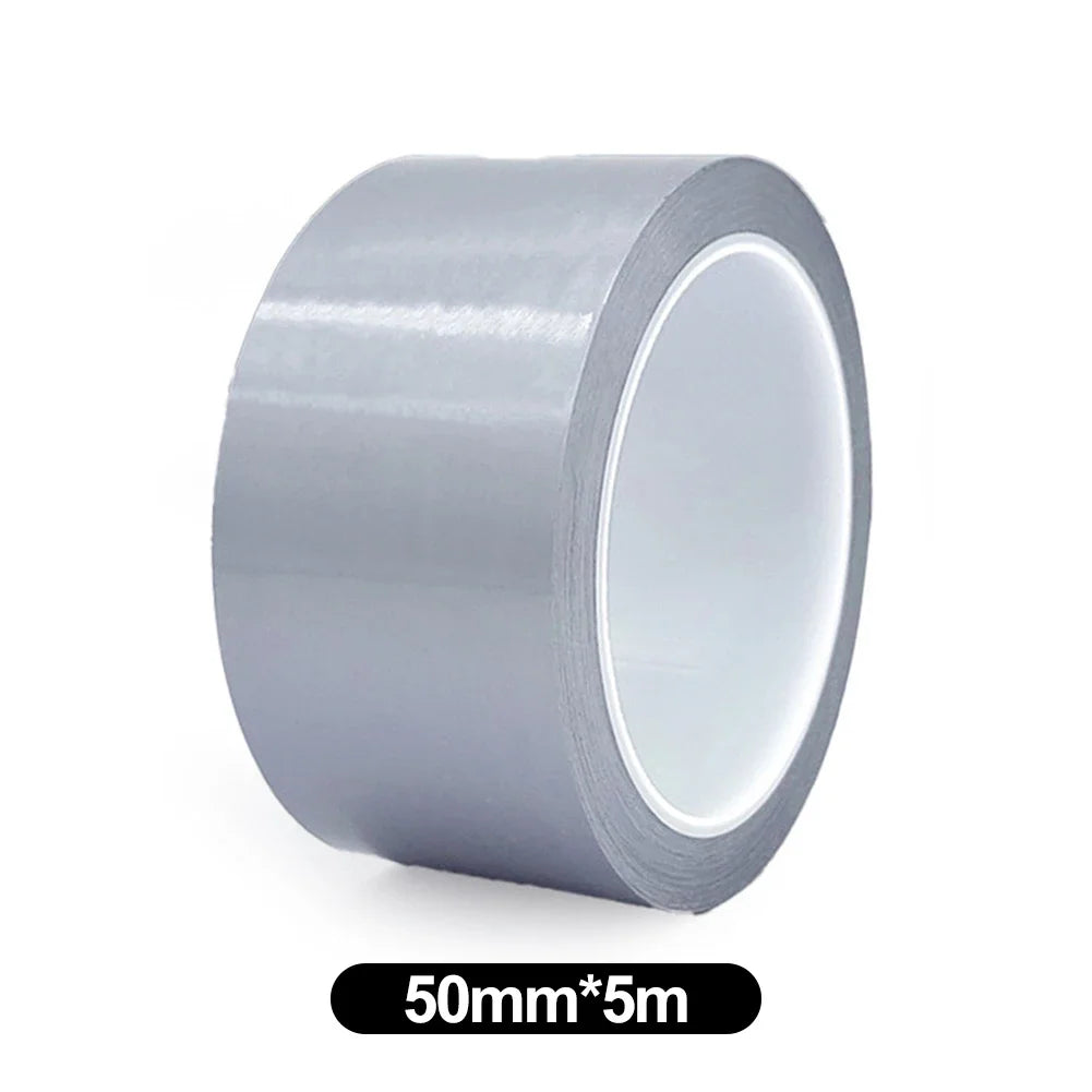 5M Waterproof Door and Window Sealing Strip Transparent Self-adhesive PE Joint Tape Windproof for Home Kitchen and Bathroom HIP Gray 50mm 5m