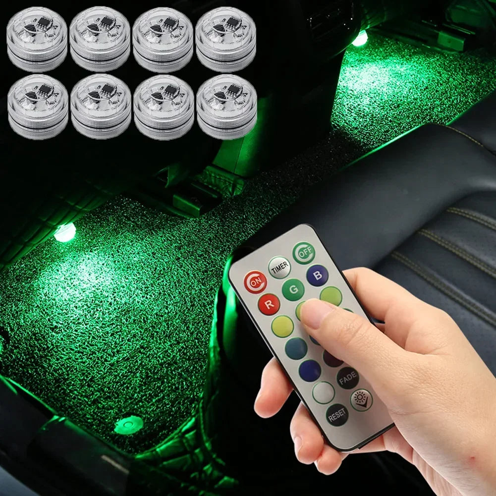 IP67 Waterproof Submersible LED Underwater Light Battery Operated RGB Night Light For Fish Tank Swimming Pool Wedding Party Lamp HIP