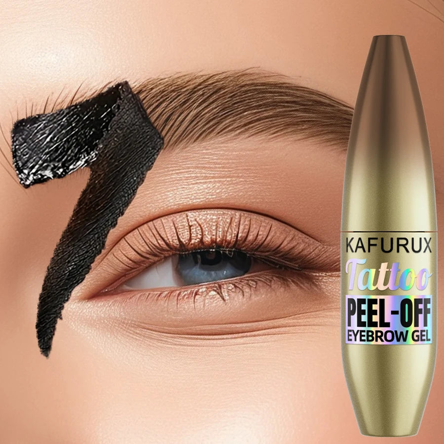 5-Color Waterproof Peel-Off Eyebrow Tint with Stencils | KAFURUX Eyebrow Tint Kit HIP