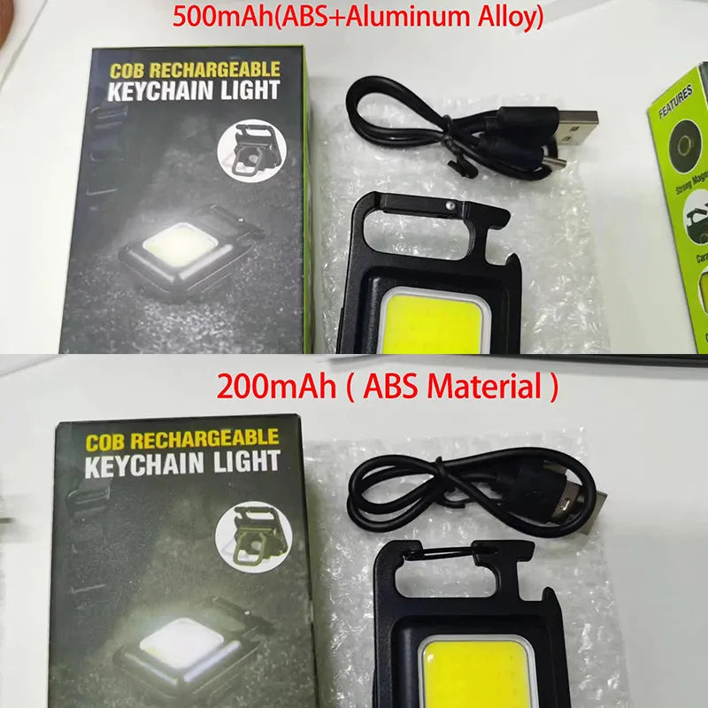 ESMARTER COB LED EDC Keychain Flashlight – Magnetic Multi-Tool LED Keychain Flashlight HIP