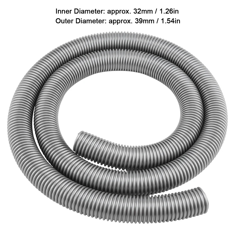 Vacuum Cleaner Accessory 2m Flexible Hose Soft Tube Pipe Inner 32mm Outer 39mm Household Vacuum Cleaner Accessory HIP