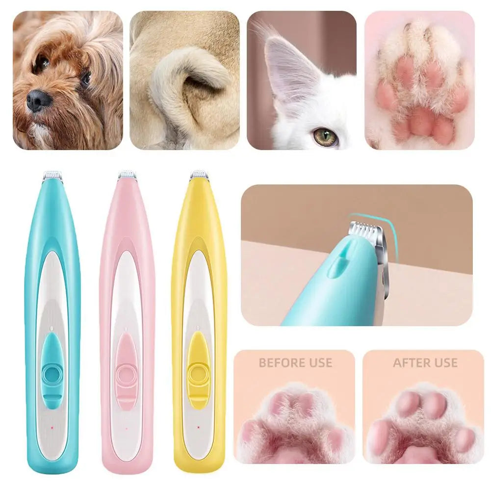 Pet Electric Pushing Scissors Cat Foot Shaver Special Dog Hair Shaver Fader Electric Mute Cat Claw Pedicure Artifact HIP