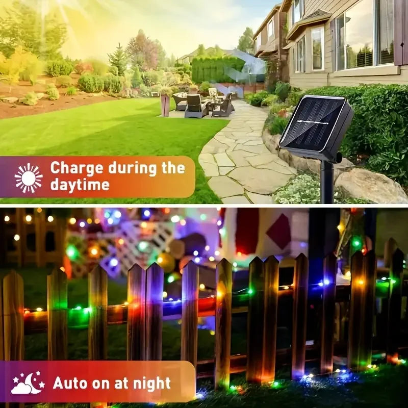 Solar Fairy String Lights – 8 Modes, IP65 Waterproof Copper Wire Solar String Lights HIP