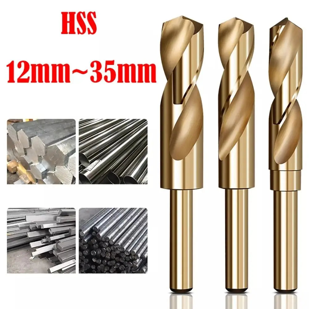 HSS Cobalt Twist Drill Bit 12mm–35mm Round Shank Metal Borer HSS Twist Drill Bit HIP