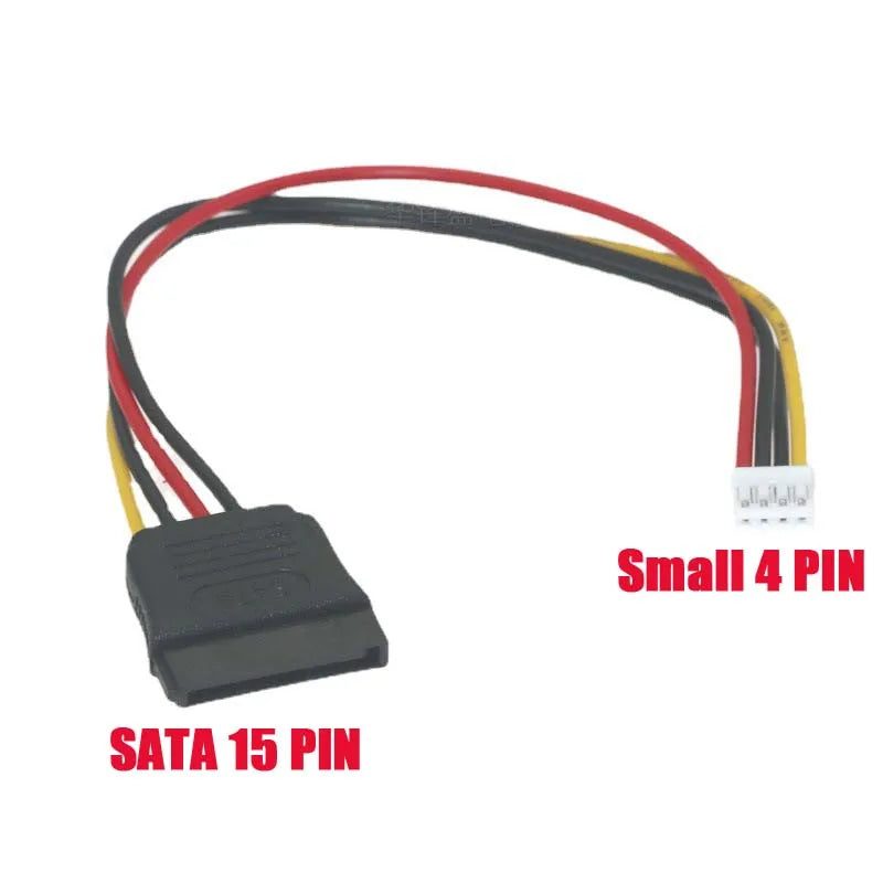 PH2.0 4-Pin to SATA 15-Pin Power Cable for ITX Builds PC Power Cable Adapter HIP 0.2M