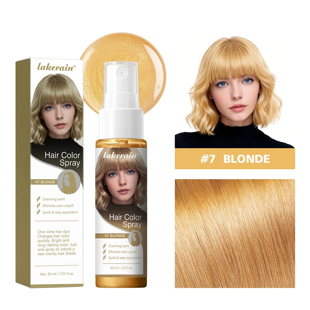 Washable Temporary Hair Color Spray One-Time Instant Hair Dye DIY Hair Chalk Multi Color Hair Styling Tool For Party Cosplay Sta HIP 7blonde