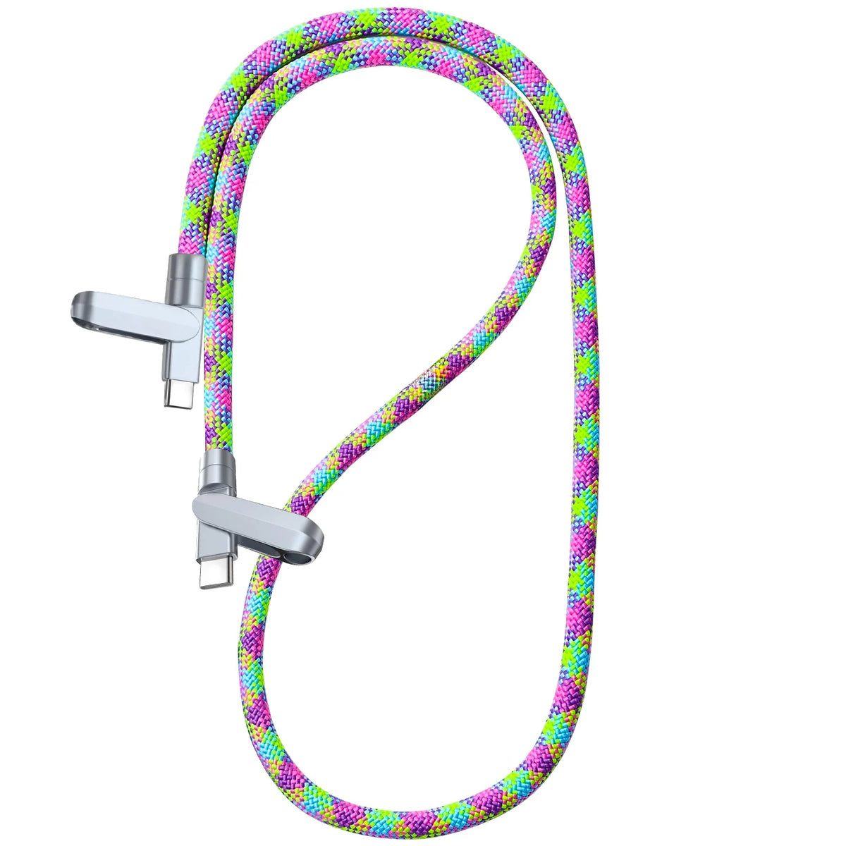 2-in-1 USB-C Fast Charging Cable & Neck Lanyard | 3A Braided USB-C Charging Cable HIP