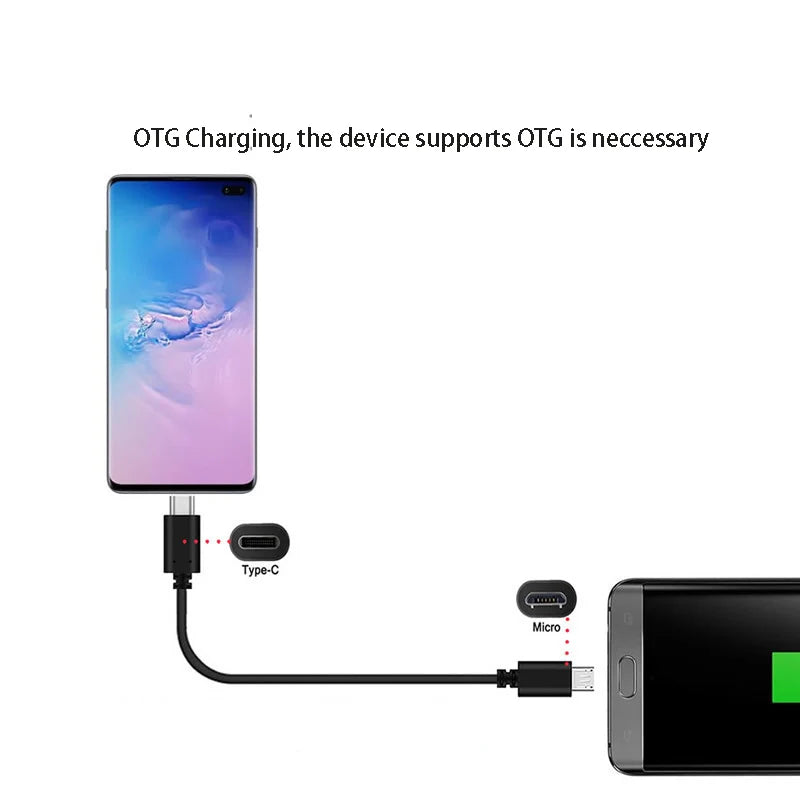USB-C to Micro USB Charging & Data Cable 1m – OTG Adapter USB Charging Cable HIP