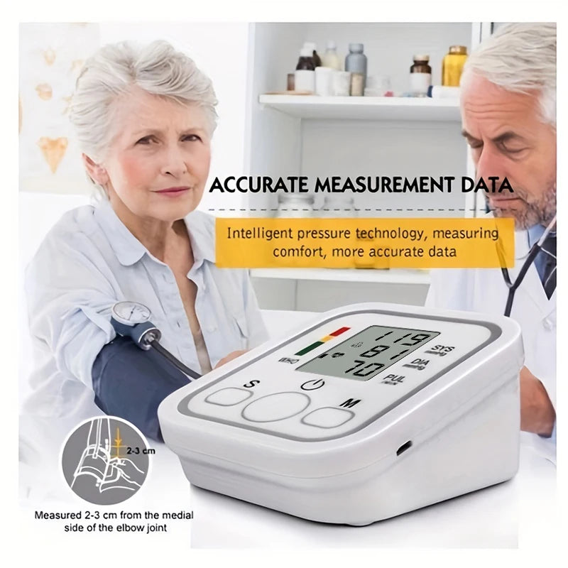 Fireurus Digital Upper Arm Blood Pressure Monitor – USB/Battery Blood Pressure Monitor HIP