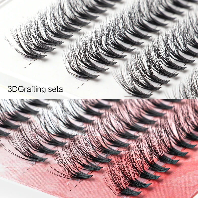 YSDO 10rows New 200Bundles Eyelash Extension 3D Mink Russian Volume Lashes 30/40D Cluster Eyelashes Individual Cilia Makeup Tool HIP