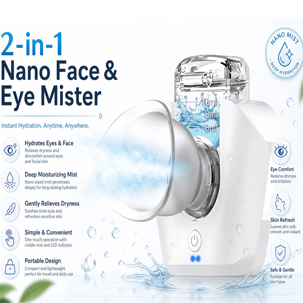 Fireurus Rechargeable Micro Eye Steamer – USB Hydrating Mist Eye Mist Steamer HIP