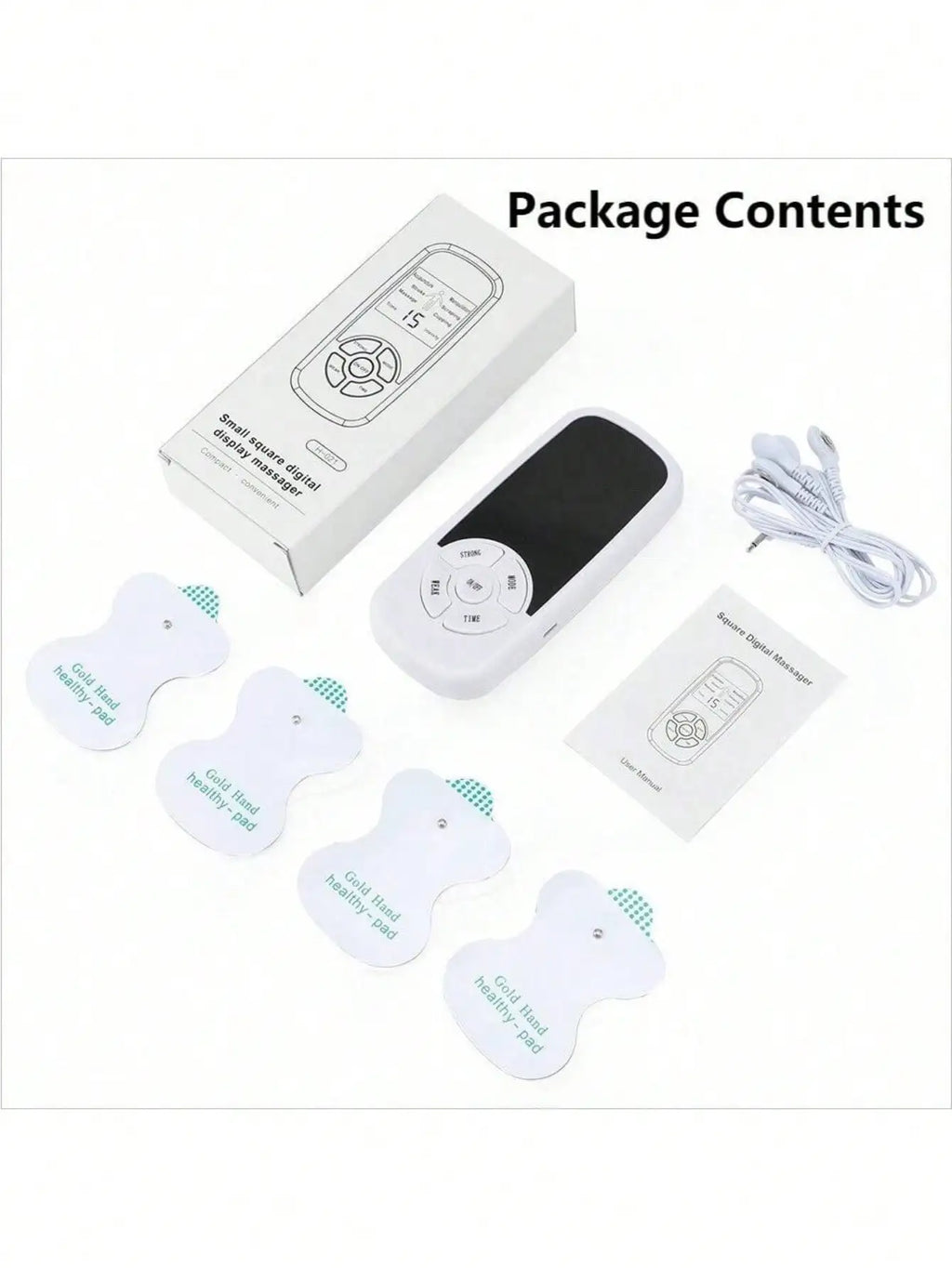 EMS TENS Unit Muscle Stimulator & Body Massager | CE EMS Body Massager HIP White