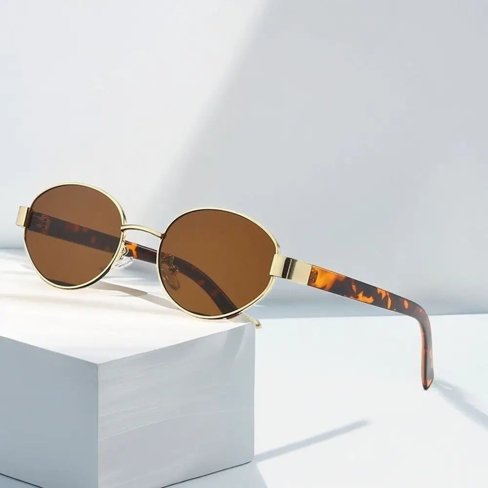Retro Oval Sunglasses – Unisex UV400 Vintage Shades Oval Sunglasses HIP