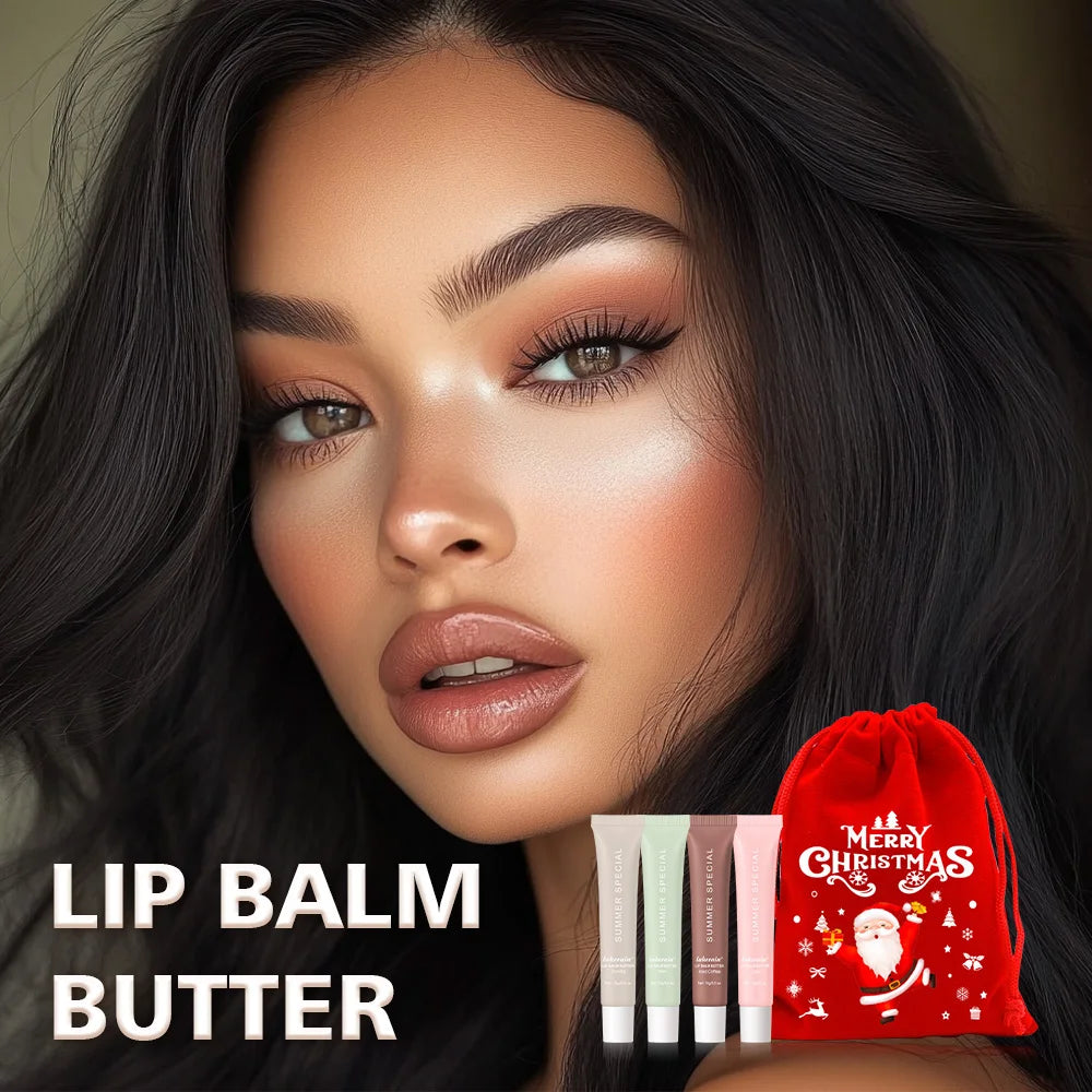 5pcs Lip Stain Hydrating Lip Balm Plumping Lip Oil Glossy Lip Glaze Stick Moisturizing Lip Cosmetic Christmas Gift For Women HIP