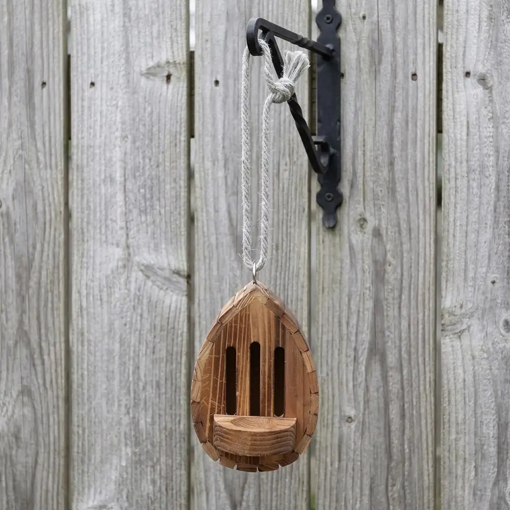 Butterfly House Butterfly Habitat Garden Wooden Butterfies Houses with Feeder Hanging Garden Decoration Natural Nesting Box HIP