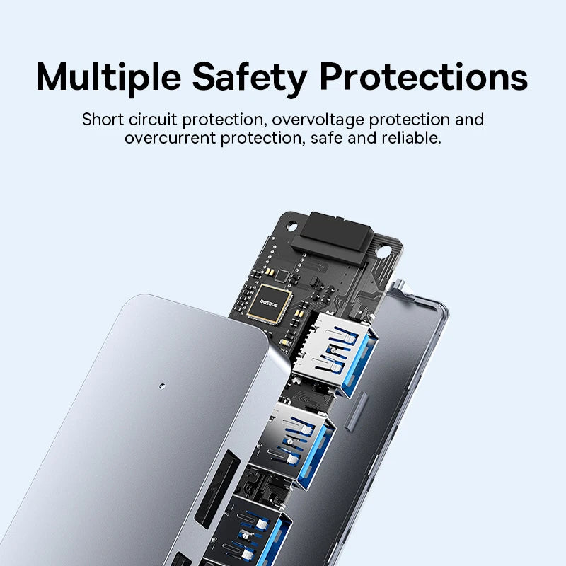 Baseus 4-Port USB 3.0 Hub – 5Gbps Splitter for Laptop & PC USB Hub HIP