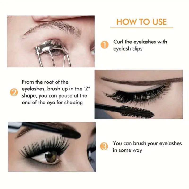 4D Waterproof Mascara – Volumizing, Lengthening & Curling Mascara HIP
