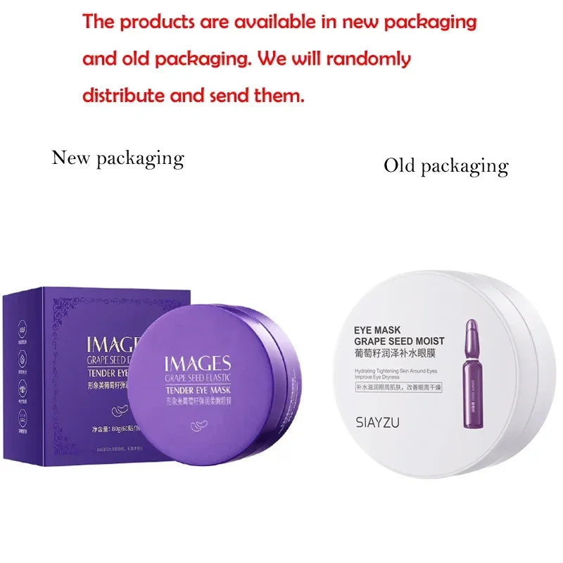 IMAGES Grape Collagen Eye Mask – Firming & Moisturizing 60pc Collagen Eye Mask HIP A