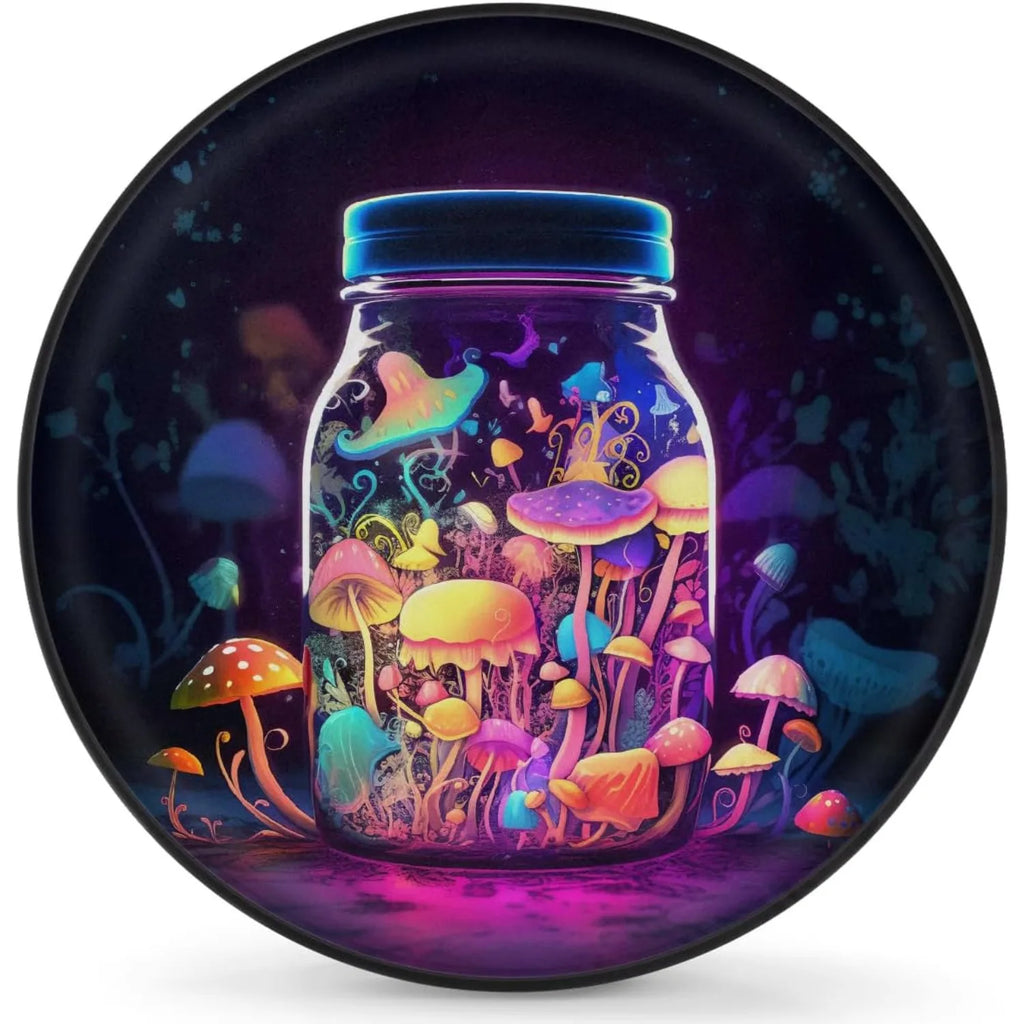 Psychedelic Mushroom Spare Tire Cover – SUV RV Wheel Protector Spare Tire Cover HIP 1 14 in