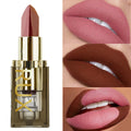 1pc Two-tone Matte Lipstick Pink Waterproof Lip Makeup Easy to Use Lipstick Refill Lip Tint, Long Lasting Lip Senior Cosmetic Gi HIP 101
