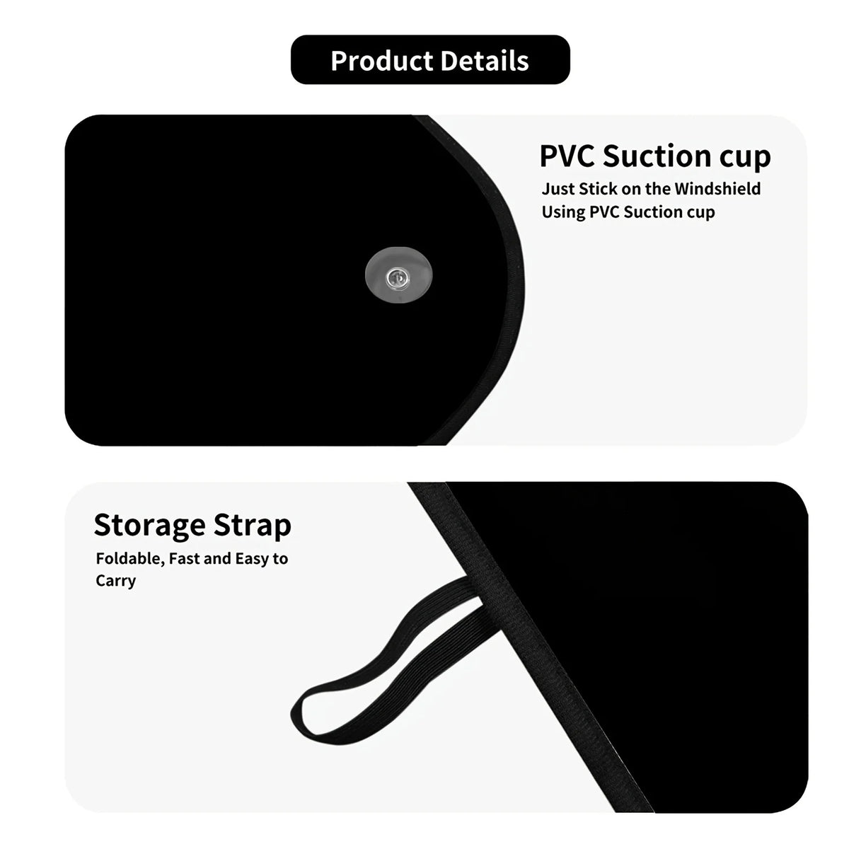 2D Low Battery Car Windshield Sunshade – UV Resistant Car Windshield Sunshade HIP