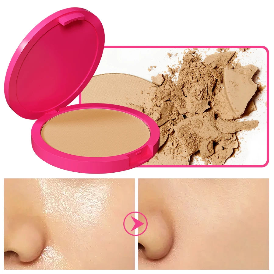 KAFURUX Matte Pressed Powder – Oil Control & Full Coverage Pressed Face Powder HIP