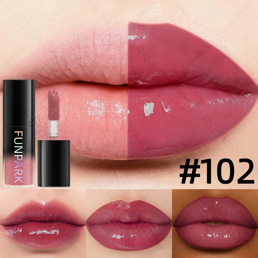 1PC Moisturizing Lip Gloss 15 Color Lip Blam Lip Oil for Lips Long Lasting Liquid Pink Red Makeup Gifts Lip Glaze High Pigment HIP 102