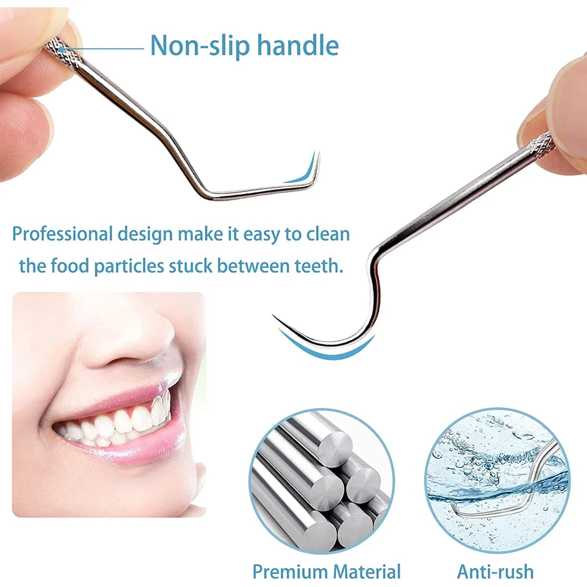 RUZOFO Reusable Aluminum Toothpick Set | 3–7 Pcs Portable Reusable Toothpick Set HIP