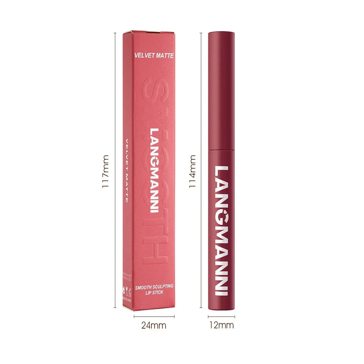 New Rotating Velvet Matte Lipstick Long Lasting Waterproof Lipstick Non-Stick Cup Lip Stain Tint Cosmetics Pencil Liner Makeup HIP