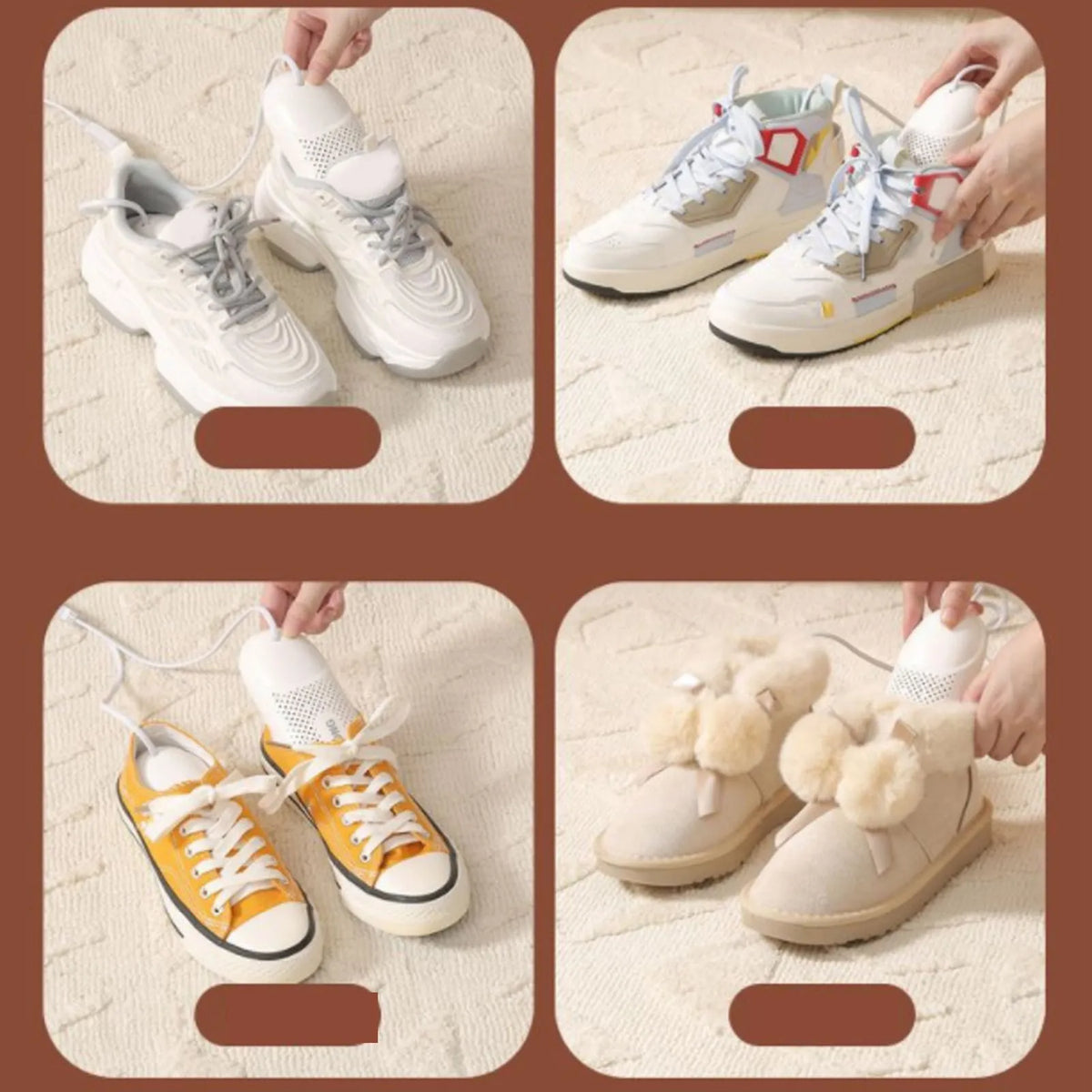 Boot Dryer Shoe Dryer 12W 360 Degree Sterilization Deodorization Boot Dryer Accurate Temperature Control Portable Shoe Dryer HIP