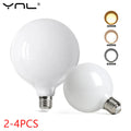 YNL E27 Globe LED Bulbs G80 G95 G125 – 2-4 Pack Energy Saving Globe LED Bulbs HIP G80 Cold Light 4pcs