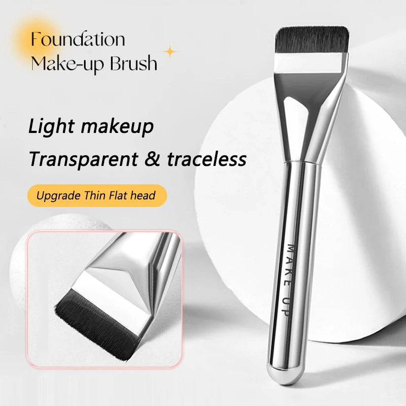 Ultra Thin Foundation Brush Lightweight and Thin Face Contour Brush Flat Contour Brush Blending Foundation Cream Makeup Brushes HIP