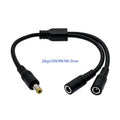 DC 5.5x2.5mm Power Splitter Cable 30cm – 1-to-2 Branch Cord Power Splitter Cable HIP B CN