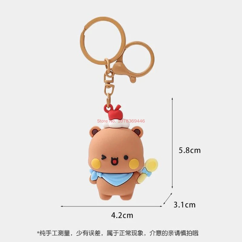 Bubu & Dudu Panda Cartoon Keychain Set – 2 Pcs Gift Anime Keychain Set HIP