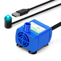 Cat Fountain Water Pump LED Light Pet Water Fountain Motor Replacement for Cat Flowers Drinking Bowl Dispenser Pet Accessories HIP Blue 1pcs