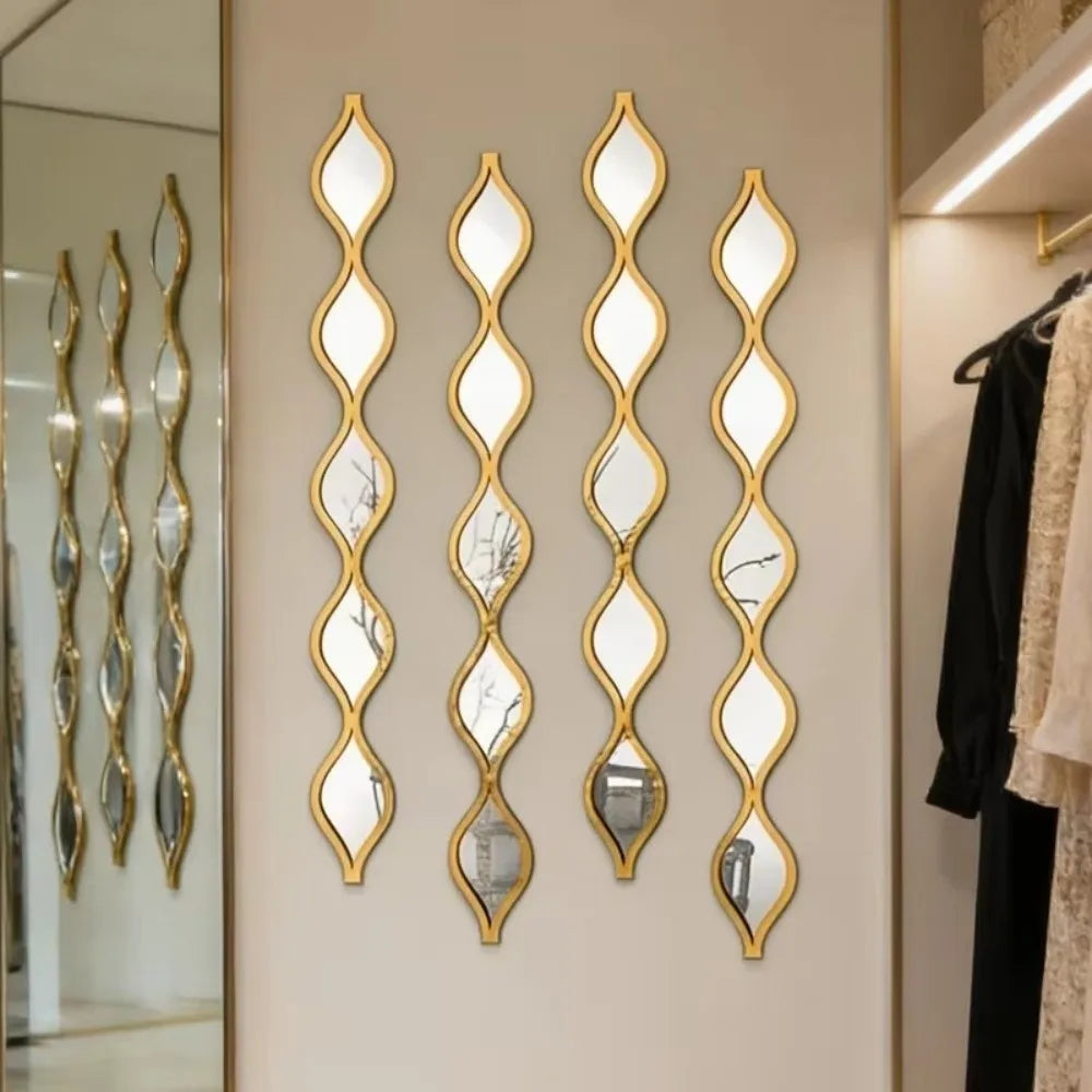 Gold Teardrop Acrylic Mirror Wall Stickers – 5 Pack Mirror Wall Sticker HIP