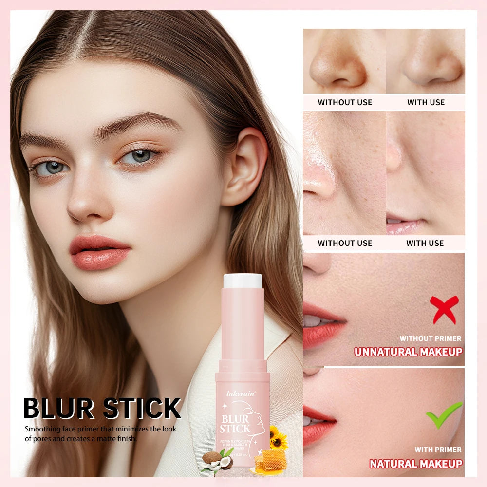 Face Primer Stick Invisible Pore Base Stick Makeup Concealer Isolation Makeup Front Pore Base Modifying Skin Color Primer Makeup HIP
