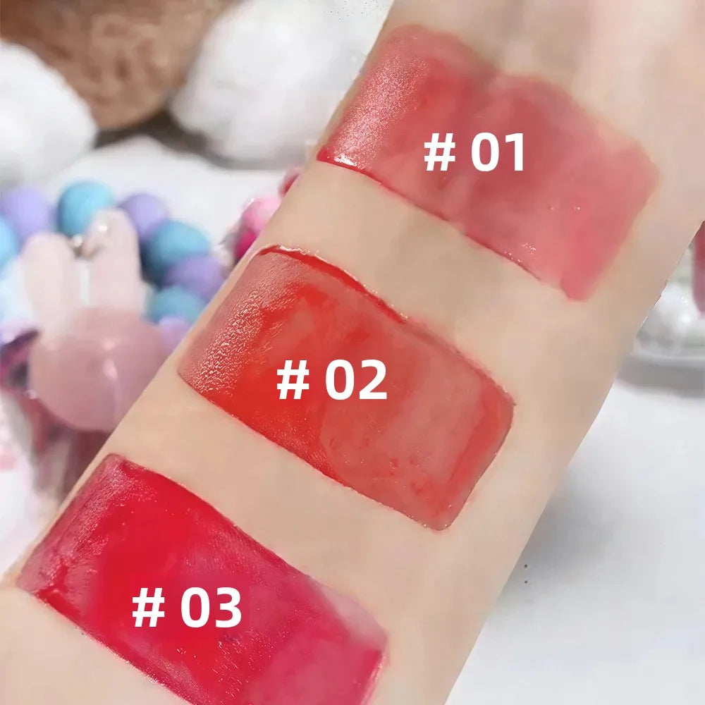 SAM SUGAR Rabbit Keychain Lip Gloss – Mirror Glaze & Hydrating Keychain Lip Gloss HIP