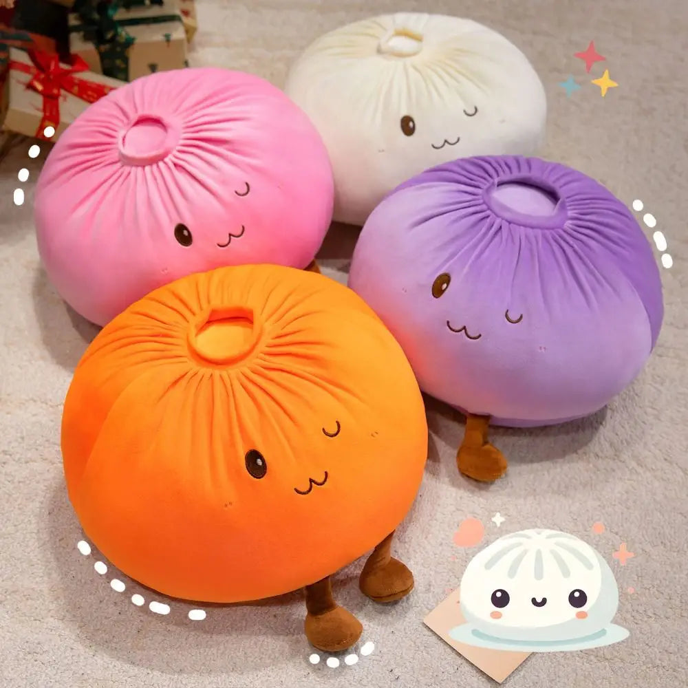 Steamed Bun Dumpling Plush Pillow – Soft Kawaii Toy | HIP Plush Toy Pillow HIP